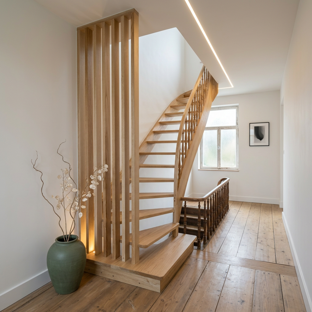 Escalier en frêne